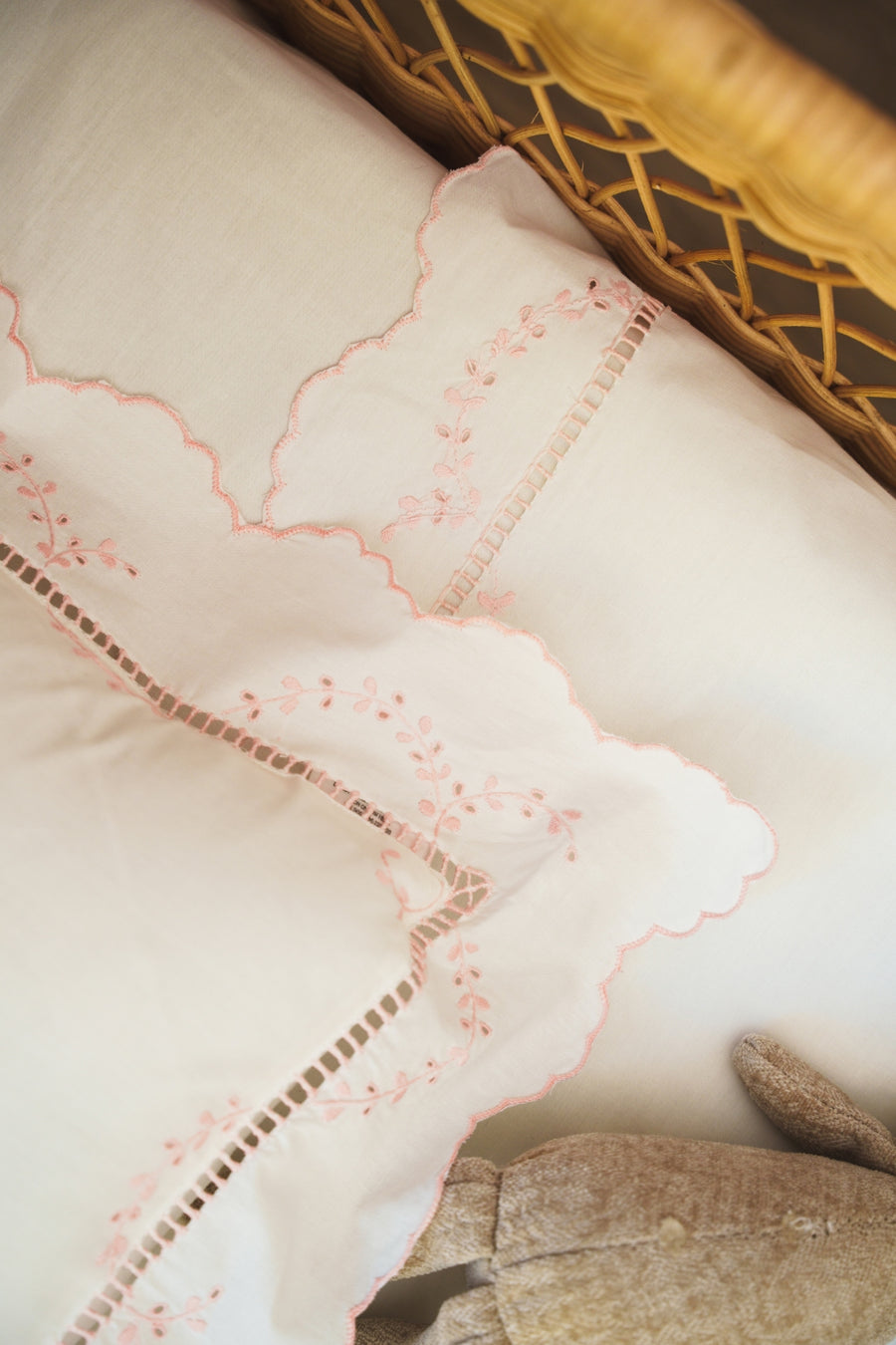 Summer Blooms – Pink Embroidered Baby Set (4 pcs)
