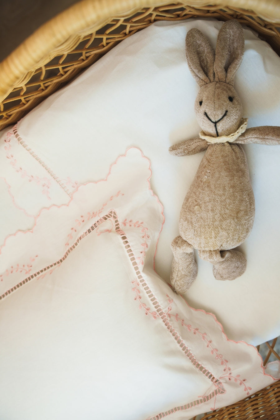 Summer Blooms – Pink Embroidered Baby Set (4 pcs)