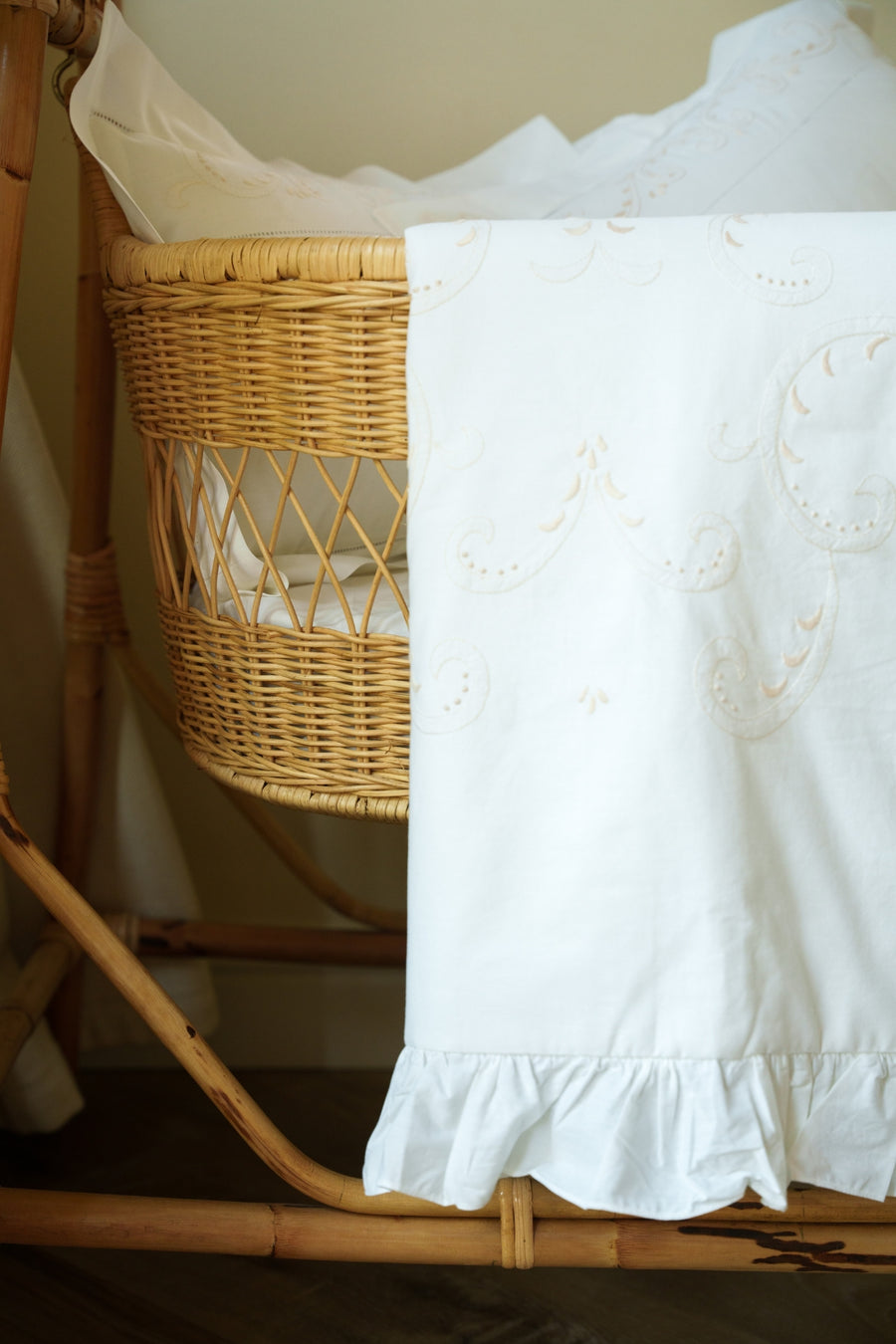 Sunshine Beige Embroidered Baby Set (4pcs)