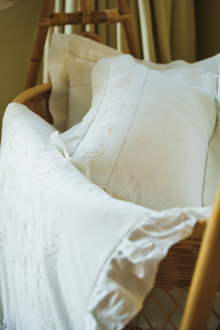 Sunshine Beige Embroidered Baby Set (4pcs)