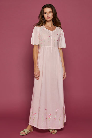 Nightdress Floralia Pink