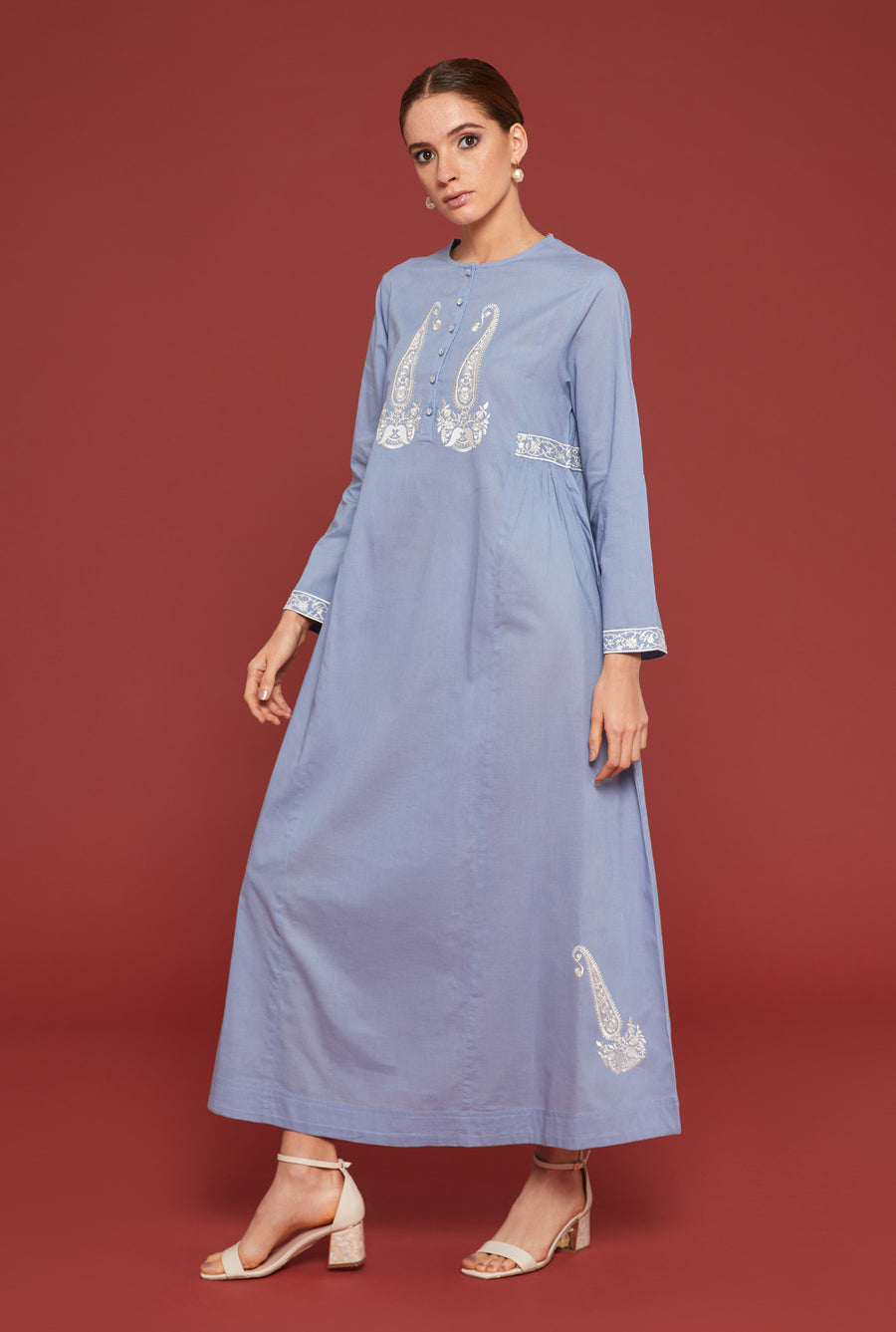 Kaavish Faded Denim Kaftan