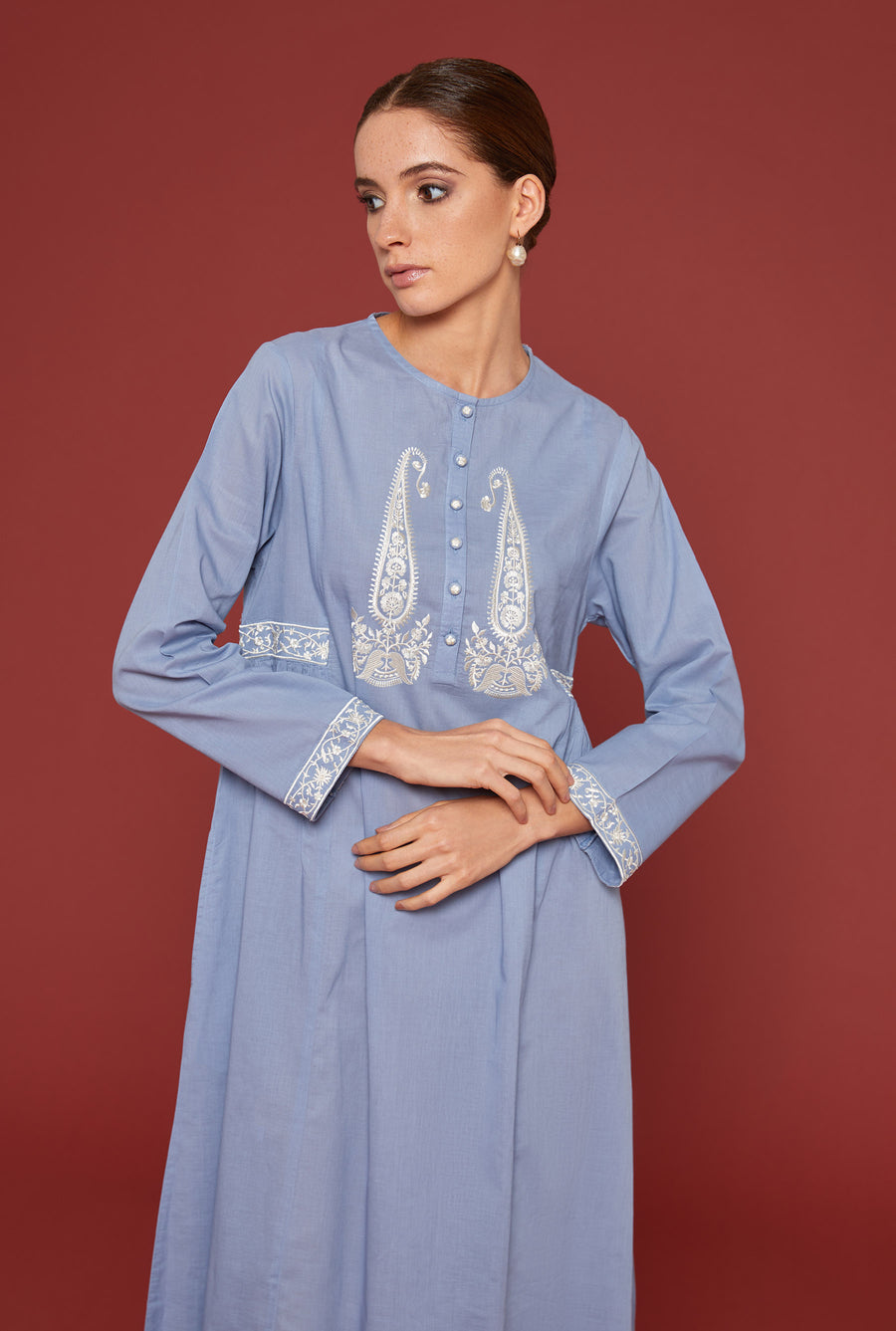 Kaavish Faded Denim Kaftan