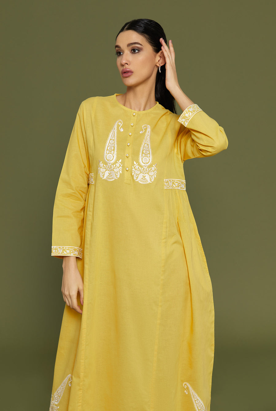 Kaavish Yellow Kaftan