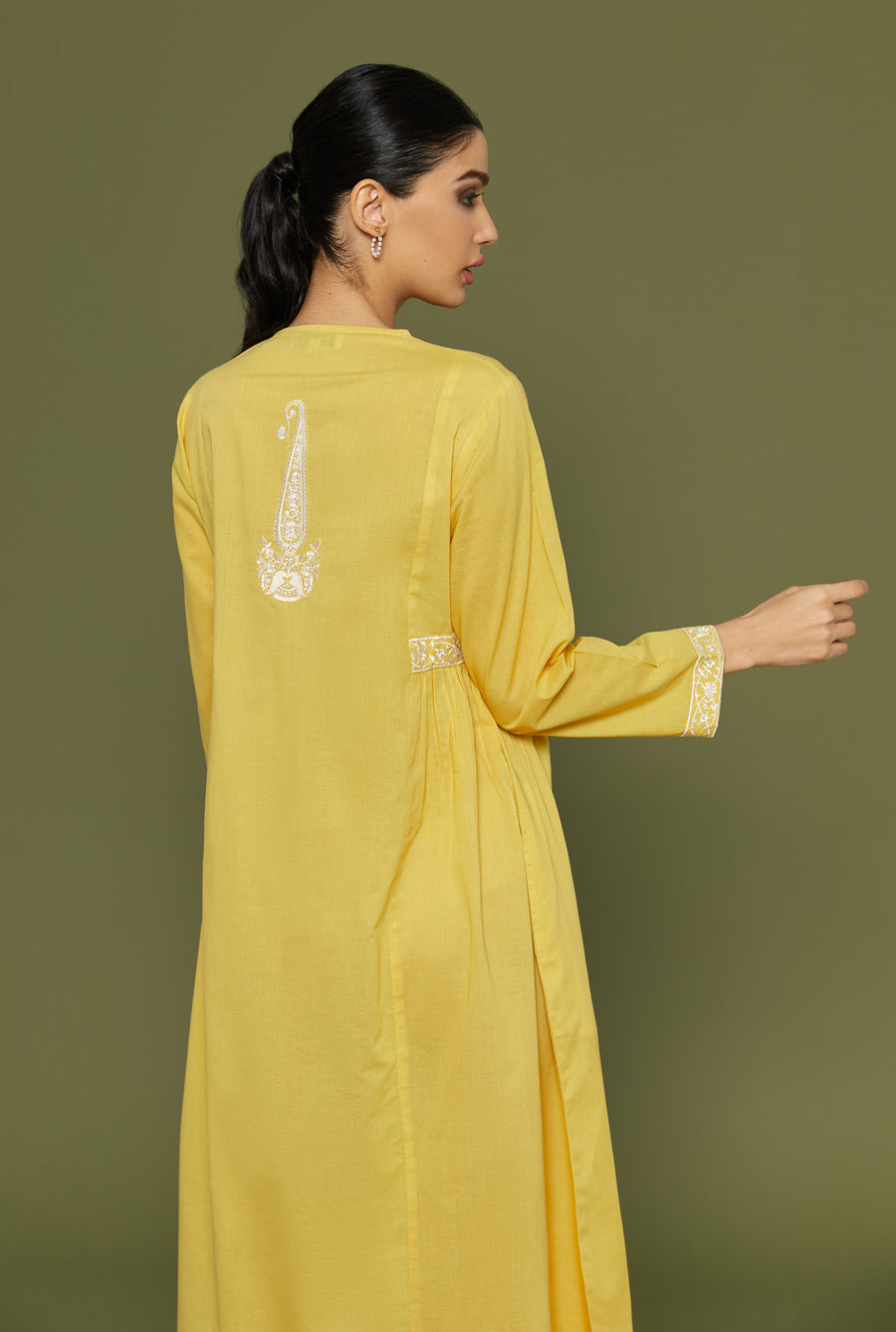 Kaavish Yellow Kaftan