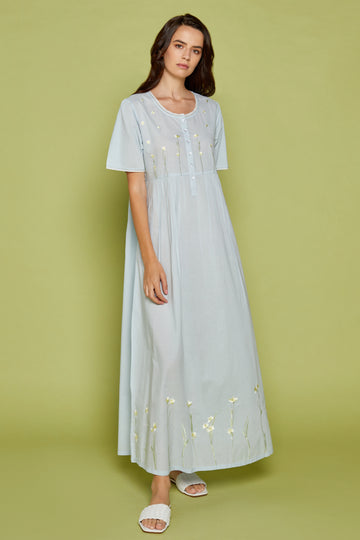 Nightdress Floralia Blue