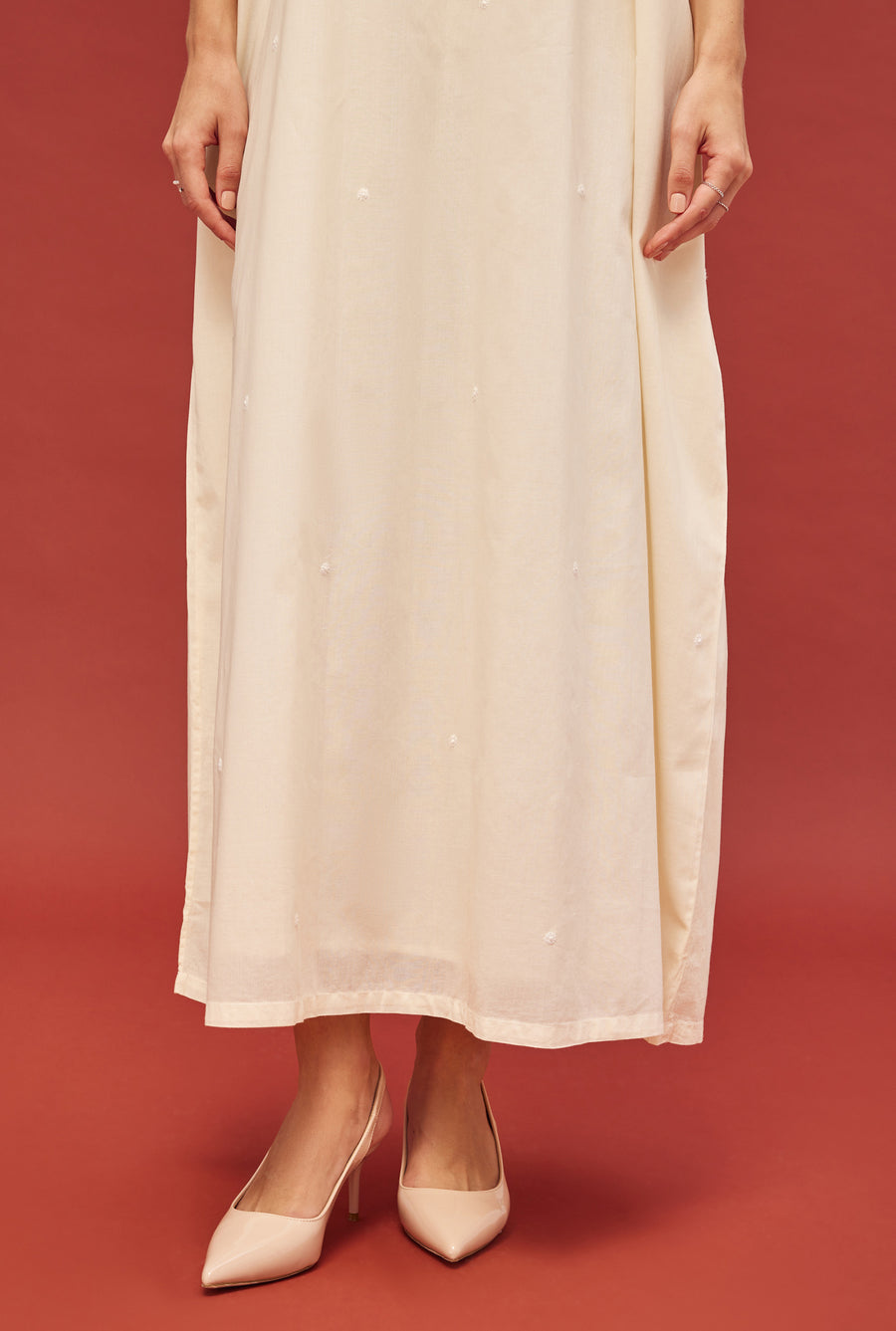 Noor Honey Yellow Cotton Nightdress