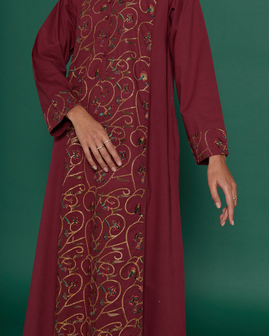 Tamora Amethyst Cotton Kaftan