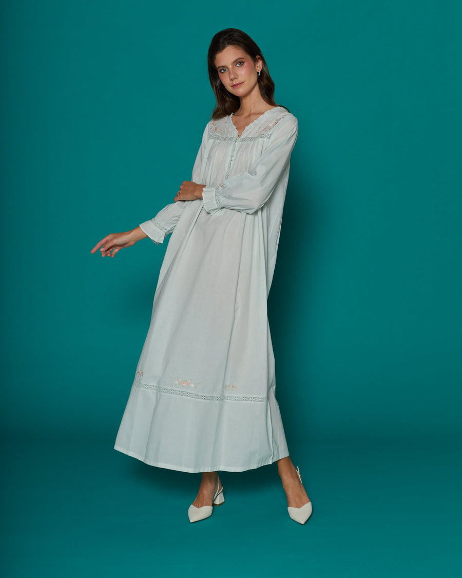 Wind Flower Cotton Nightdress