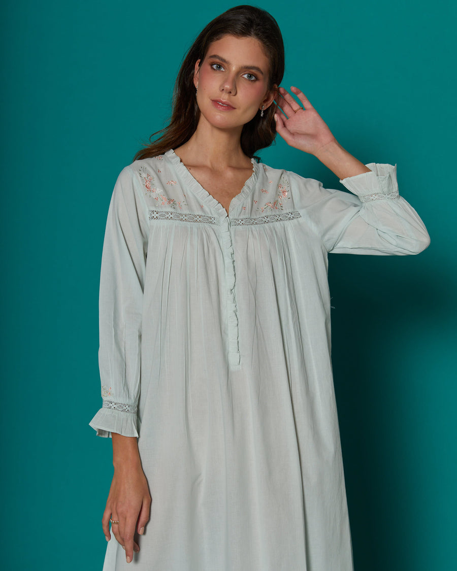 Wind Flower Cotton Nightdress