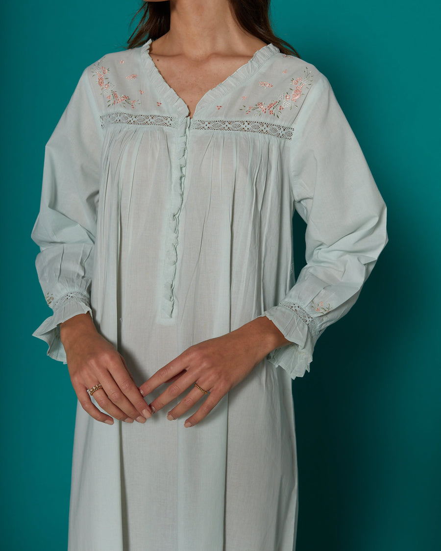 Wind Flower Cotton Nightdress