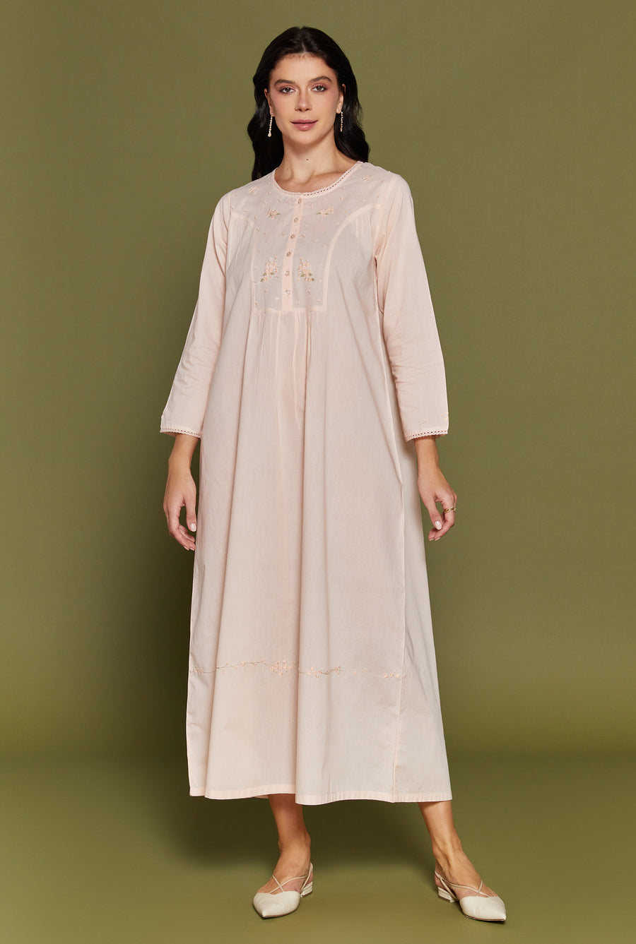 Mirayne Peach Nightdress