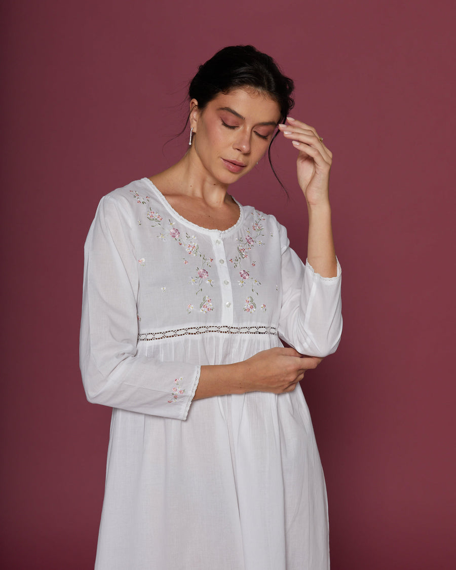 Tickle Me Pink Cotton Nightdress