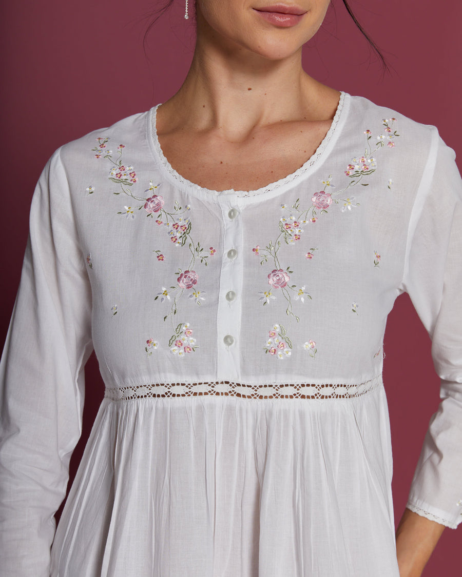 Tickle Me Pink Cotton Nightdress