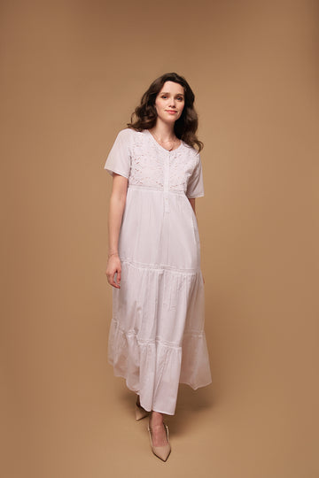 Amarylle White Peach Nightdress