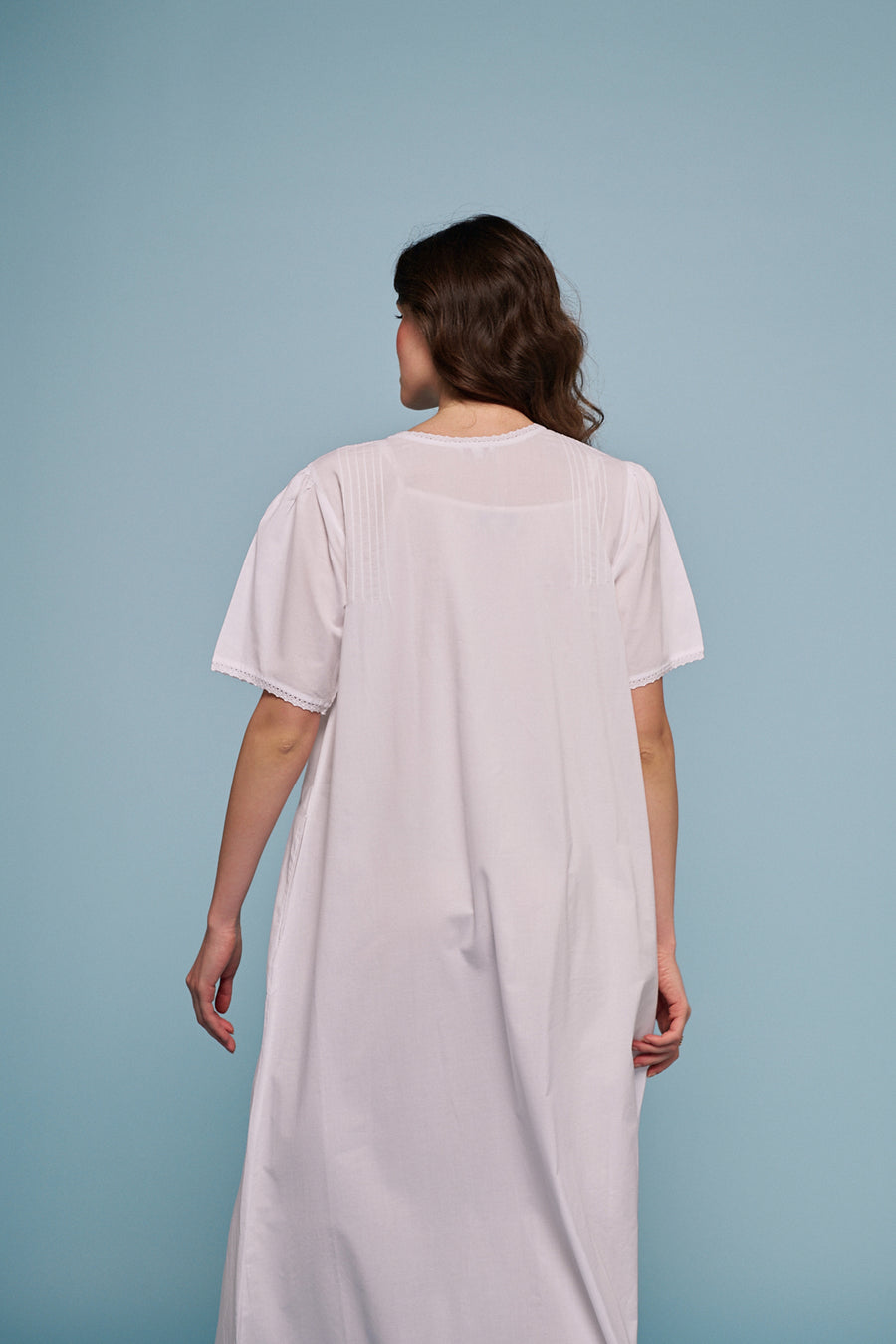 Nerissa White Cotton Nightdress