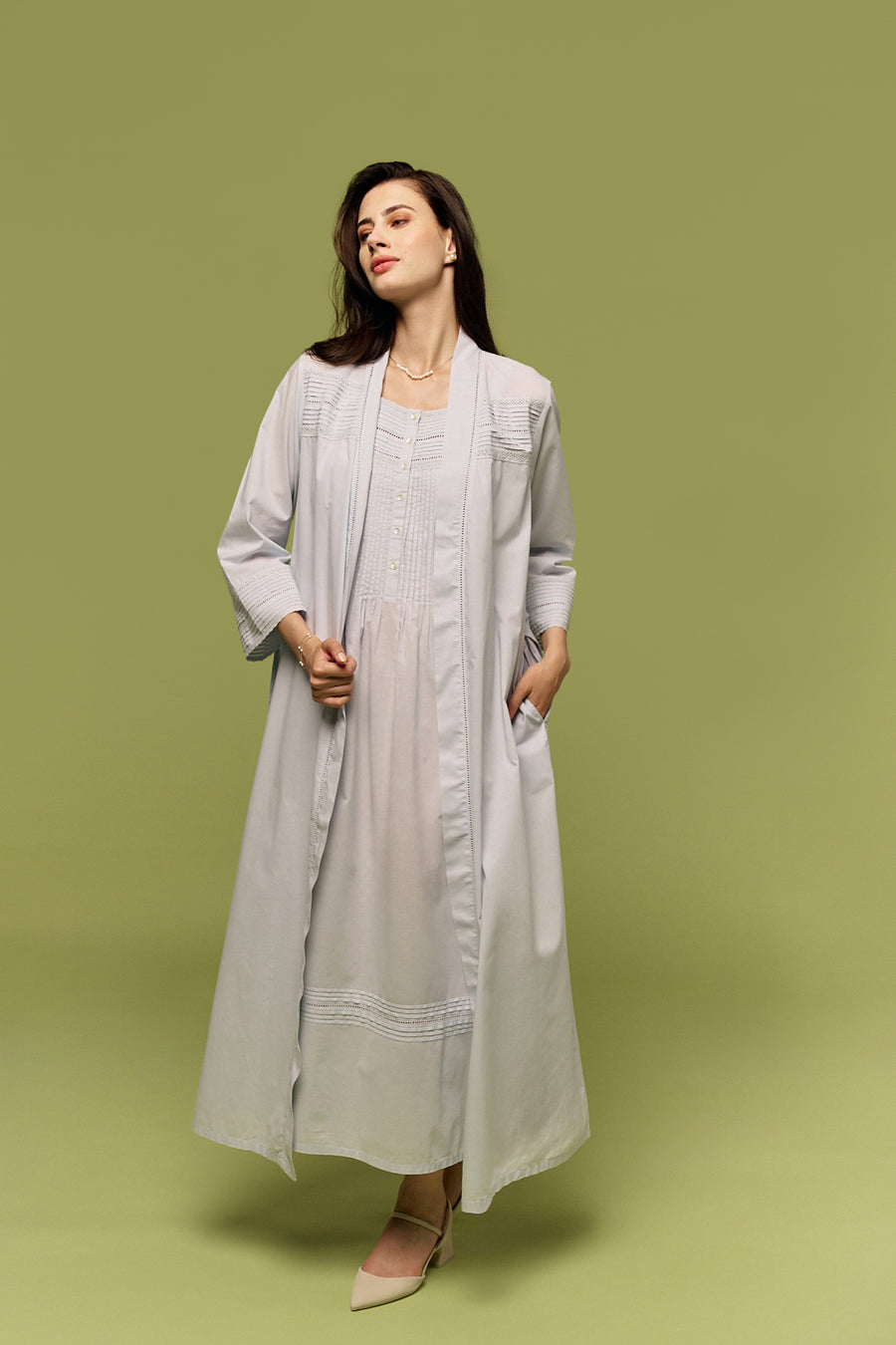 Nightdress and Robe Set Gazania