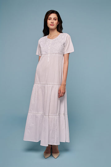 Amarylle White Blue Nightdress