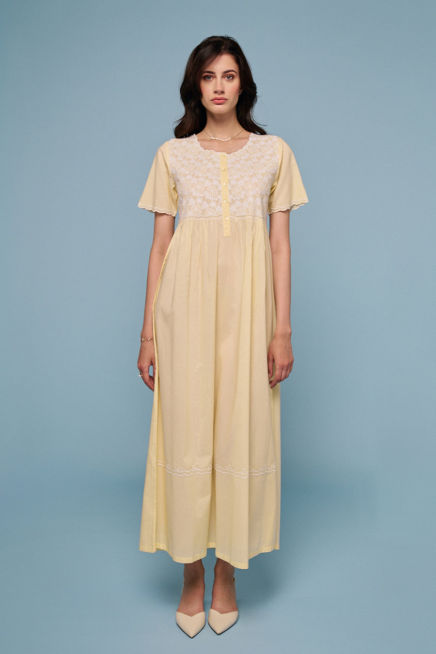 Fioren Yellow Nightdress