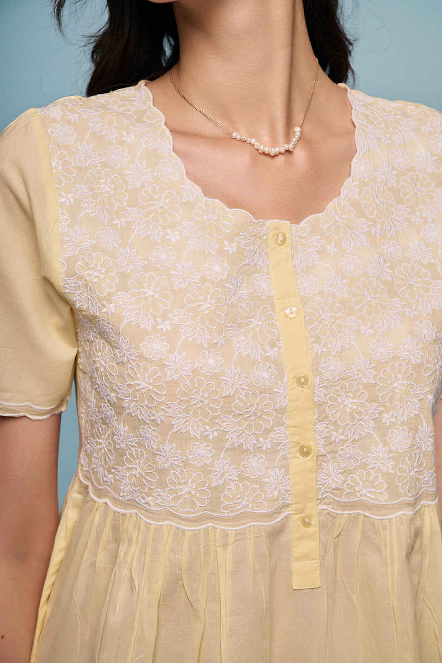 Fioren Yellow Nightdress