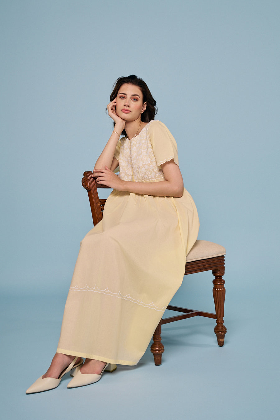 Fioren Yellow Nightdress