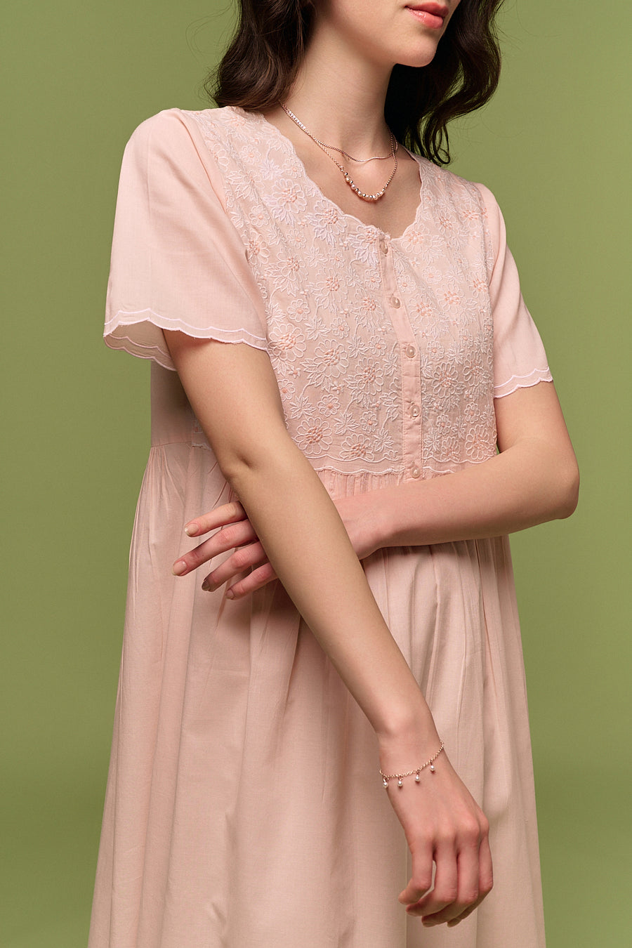 Fioren Peach Nightdress