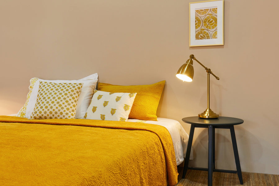 Yellow Minbar Cushion (45cm x 45cm)