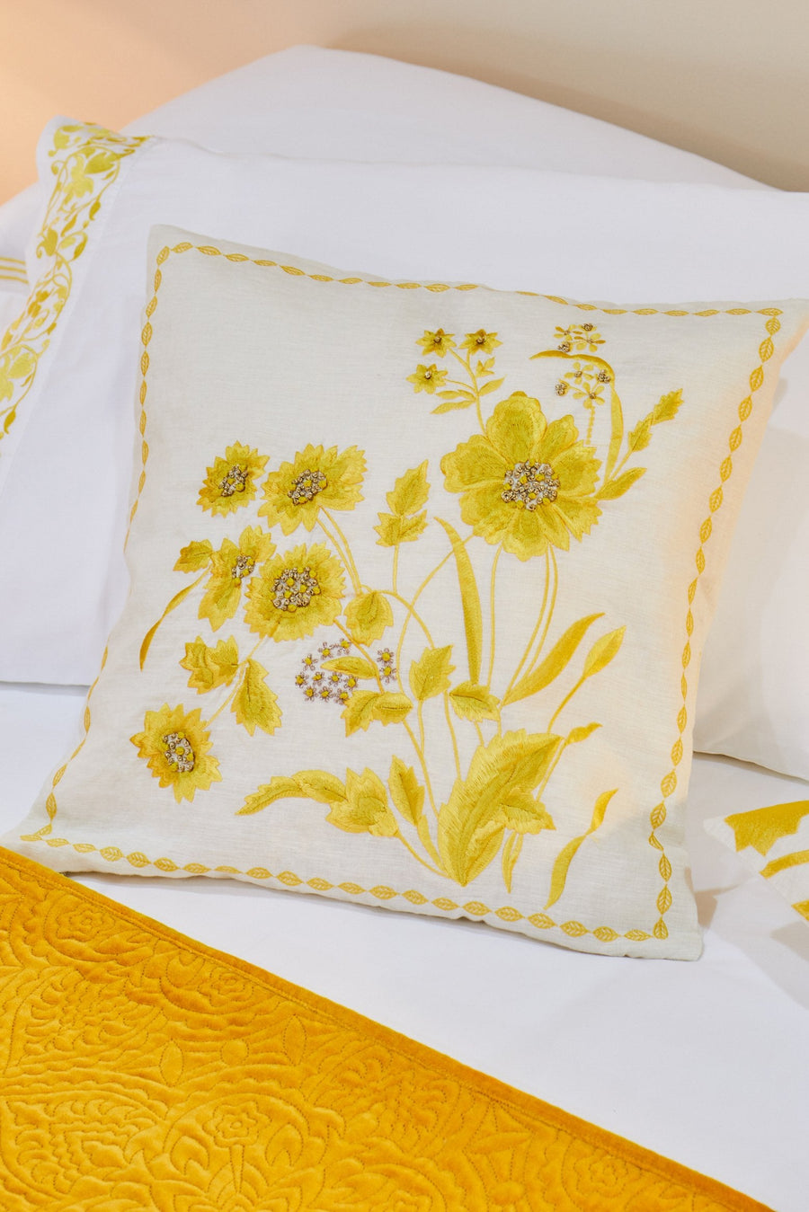 Alma Yellow Cushion Cover 45X45cm