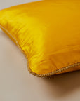 Fresia Yellow Silk Cushion Cover (60cm x 60cm)