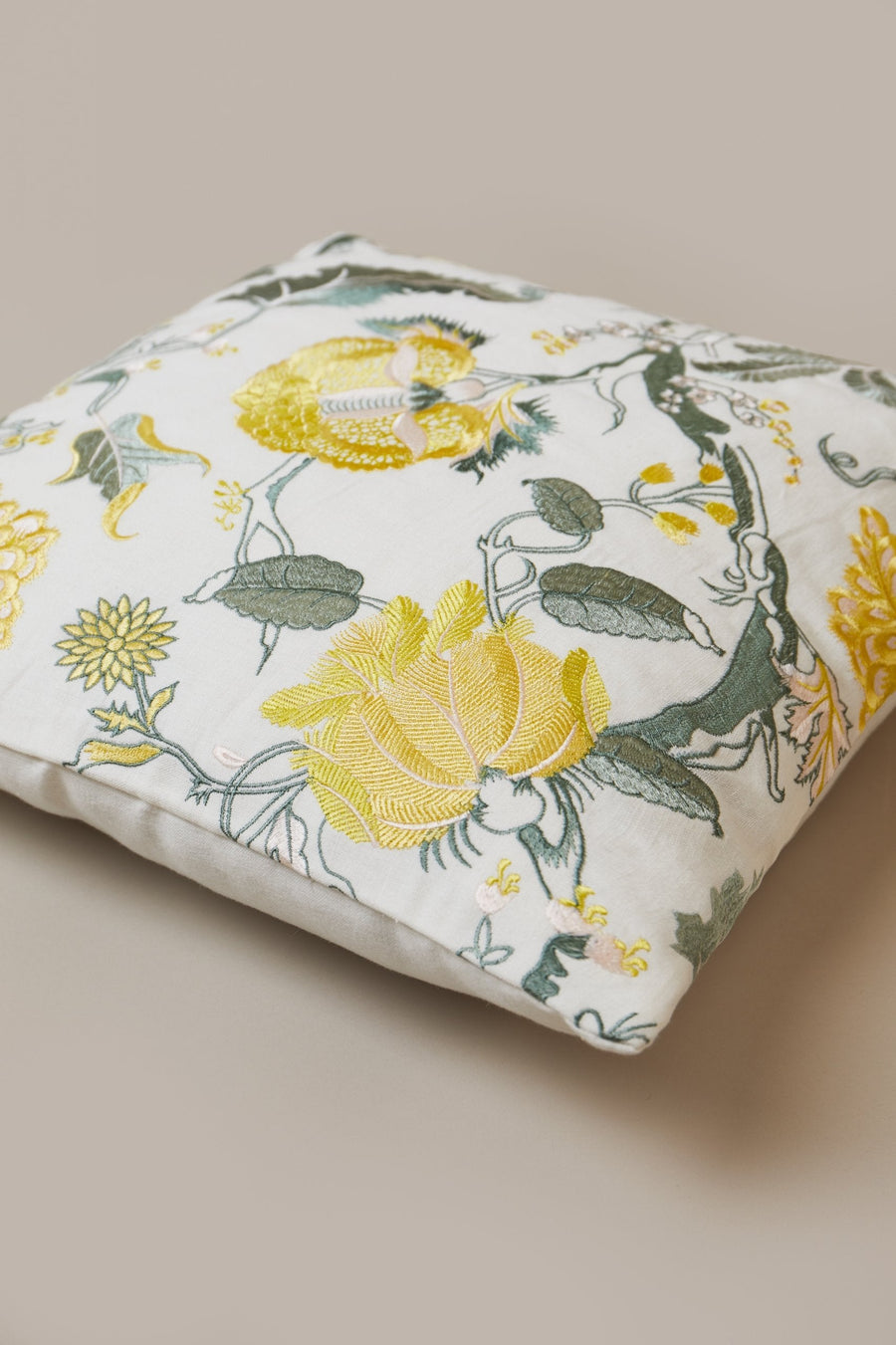 Yellow Floral Garden Cushion  45X45CM