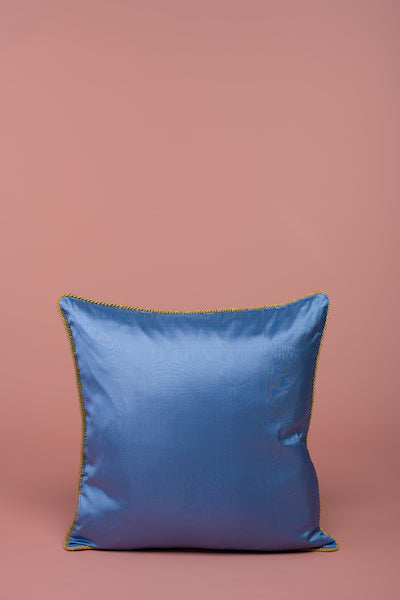 Dust Blue Silk Cushion (45cm x 45cm)