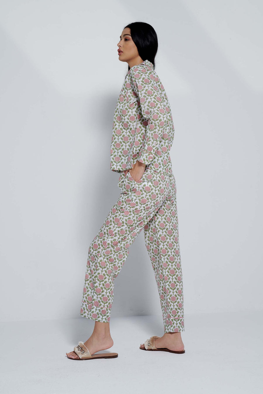 Harvest Pink Cotton Pyjama Set