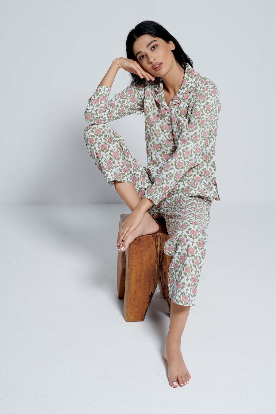 Harvest Pink Cotton Pyjama Set