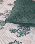 Pillow  Cover Shad Bakht Green Velvet set of 2 50x75cm