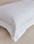 Oxford Pillow Cover with a Triple White Trim