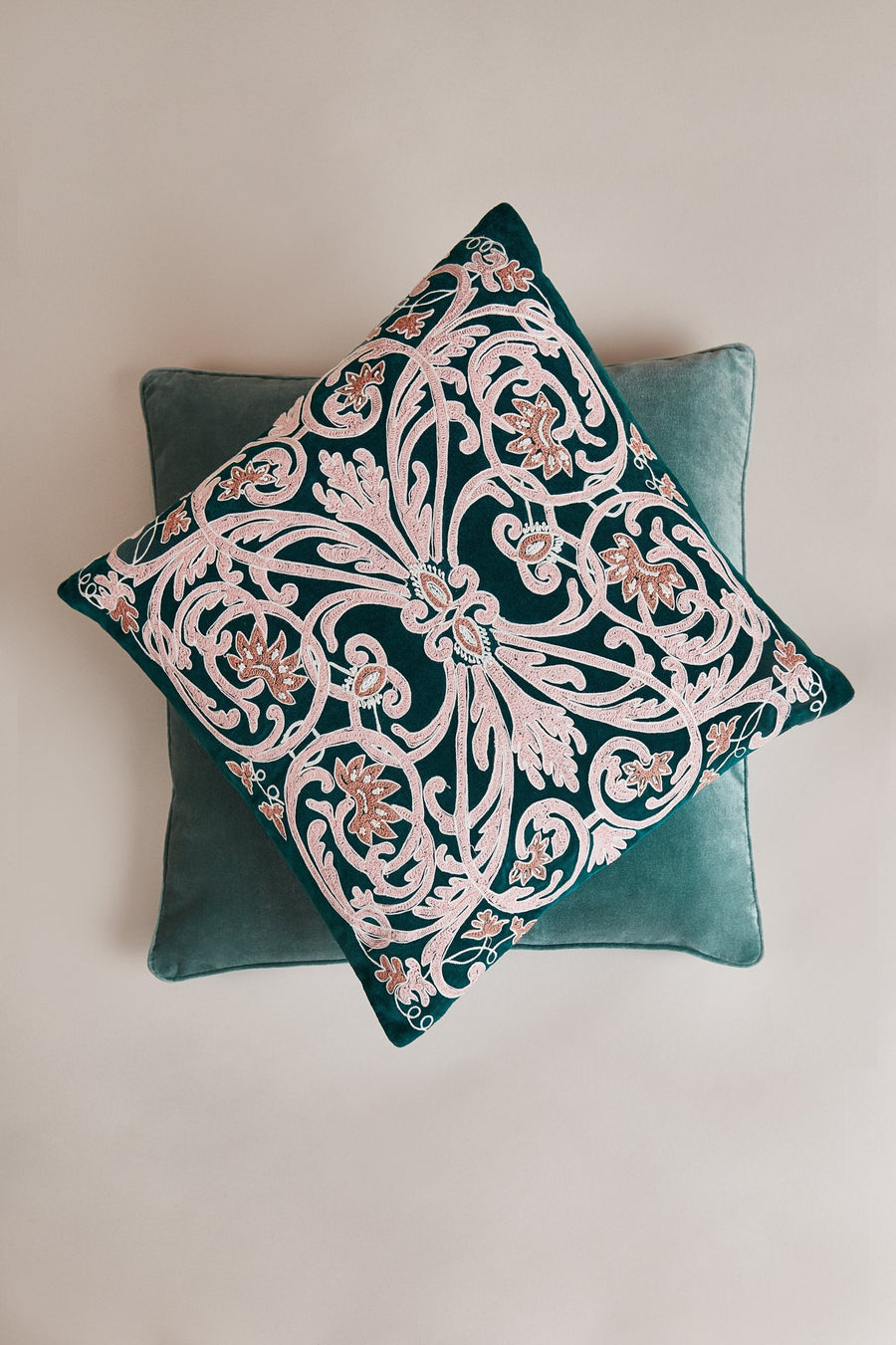 Aiyanna Green Cushion 50x50cm