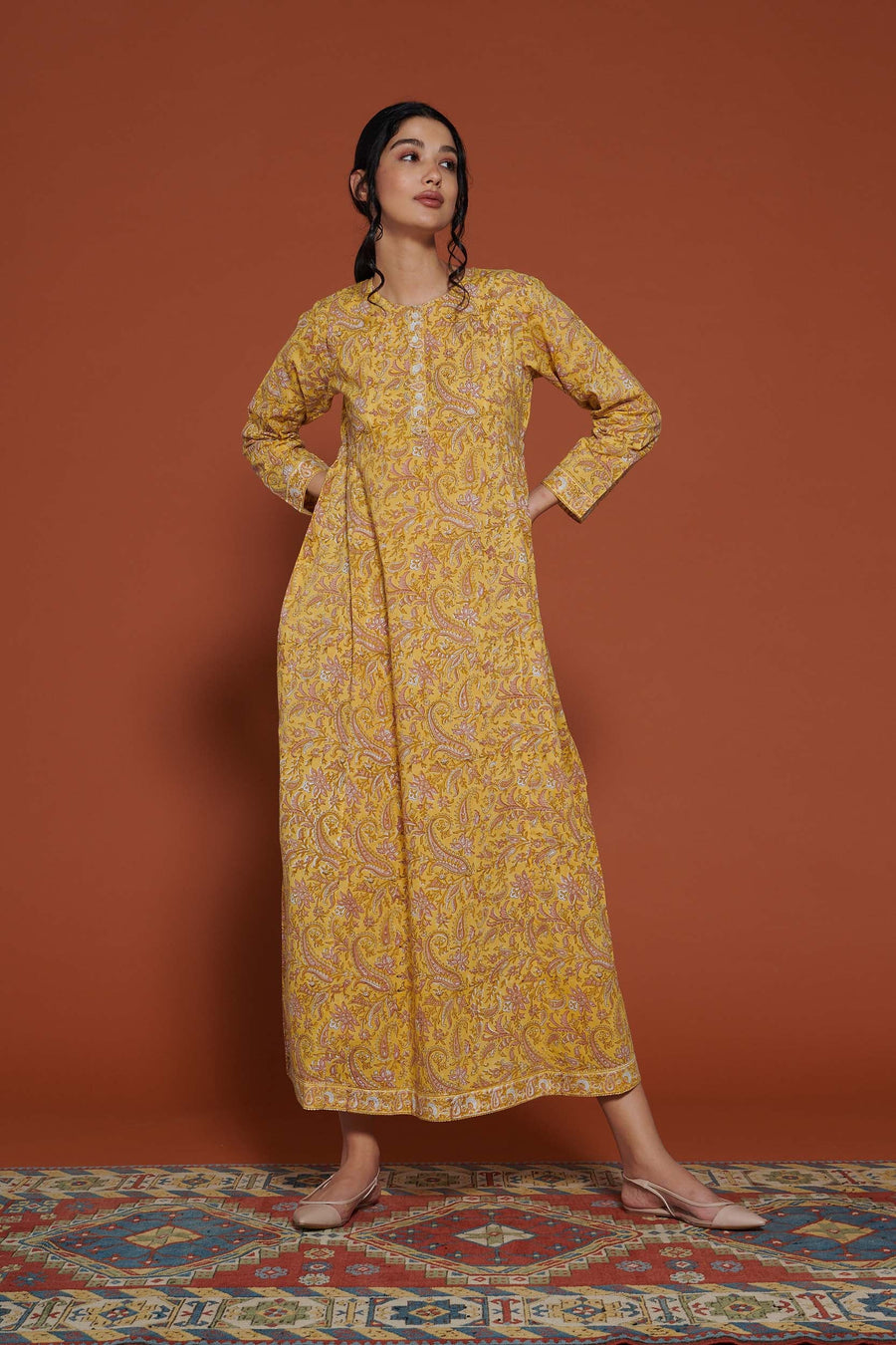 Kesari Ambi Cotton Kaftan