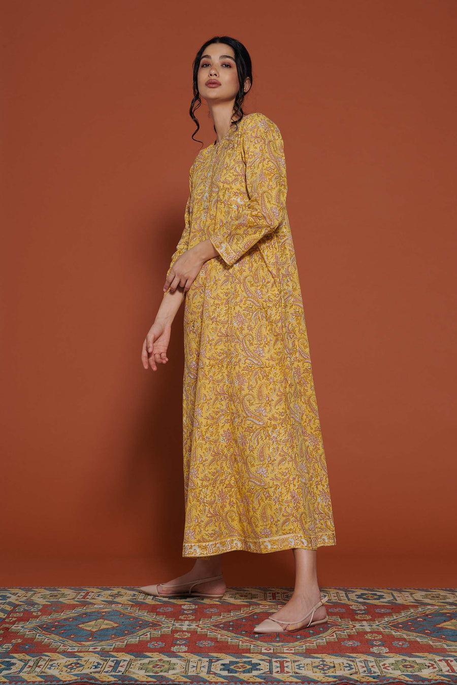 Kesari Ambi Cotton Kaftan