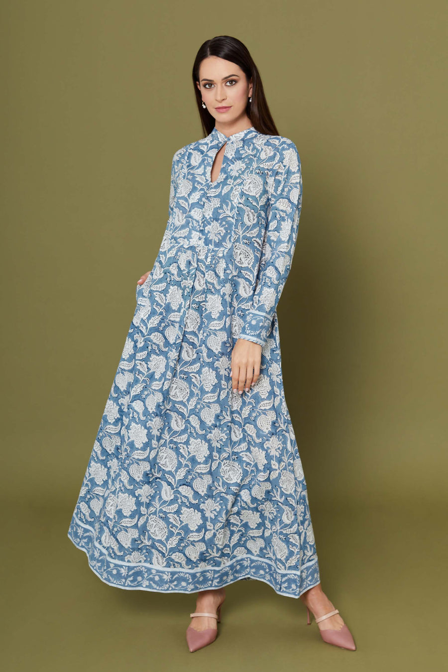 Narjee Blue Kaftan