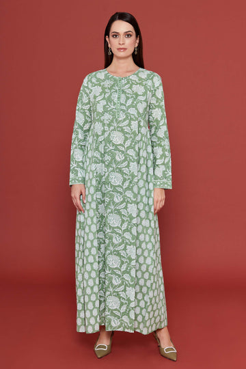 Narjee Green Kaftan