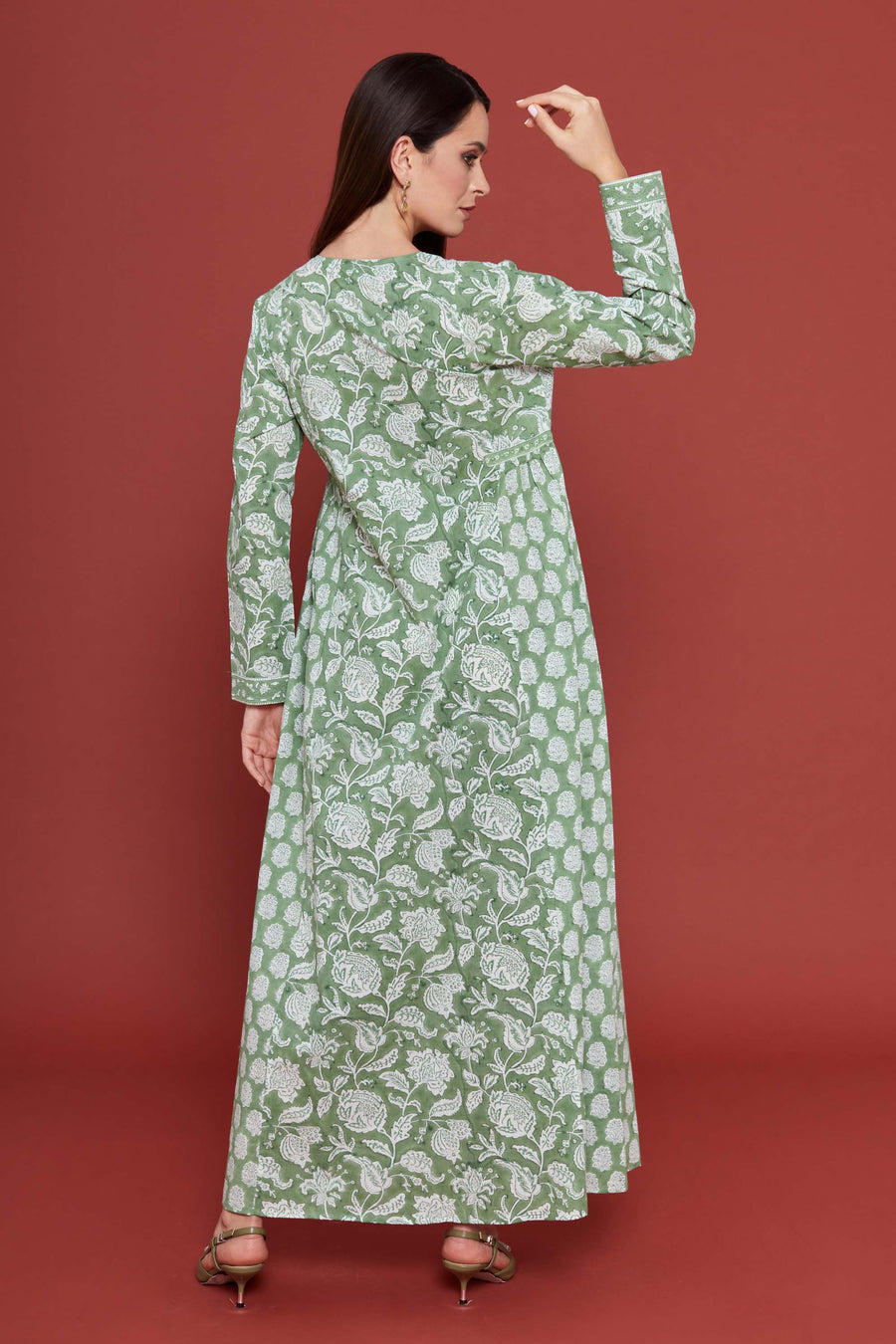 Narjee Green Kaftan