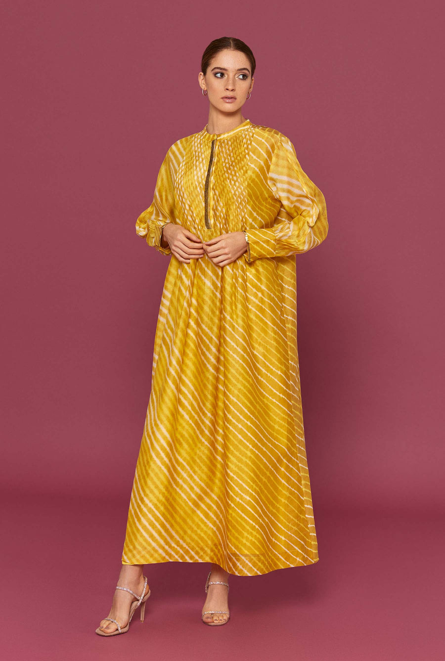 Radia Yellow Kaftan