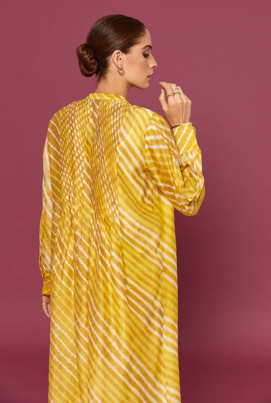 Radia Yellow Kaftan