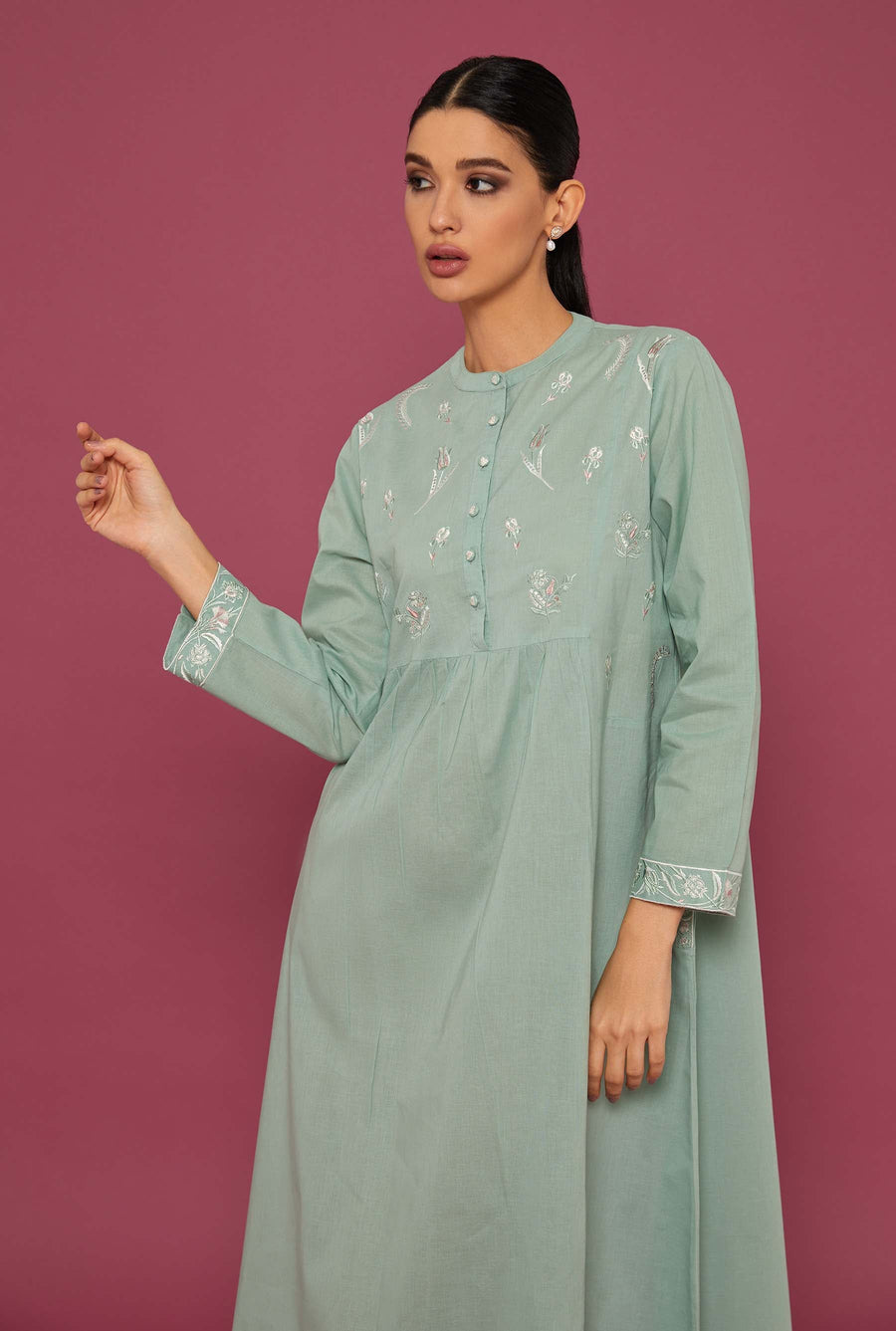 Sah Kulu  Granite Green Kaftan