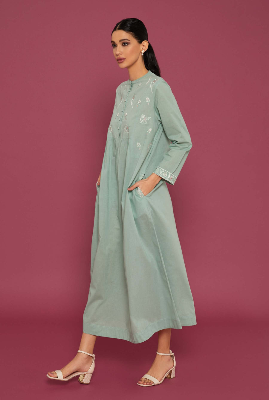 Sah Kulu  Granite Green Kaftan