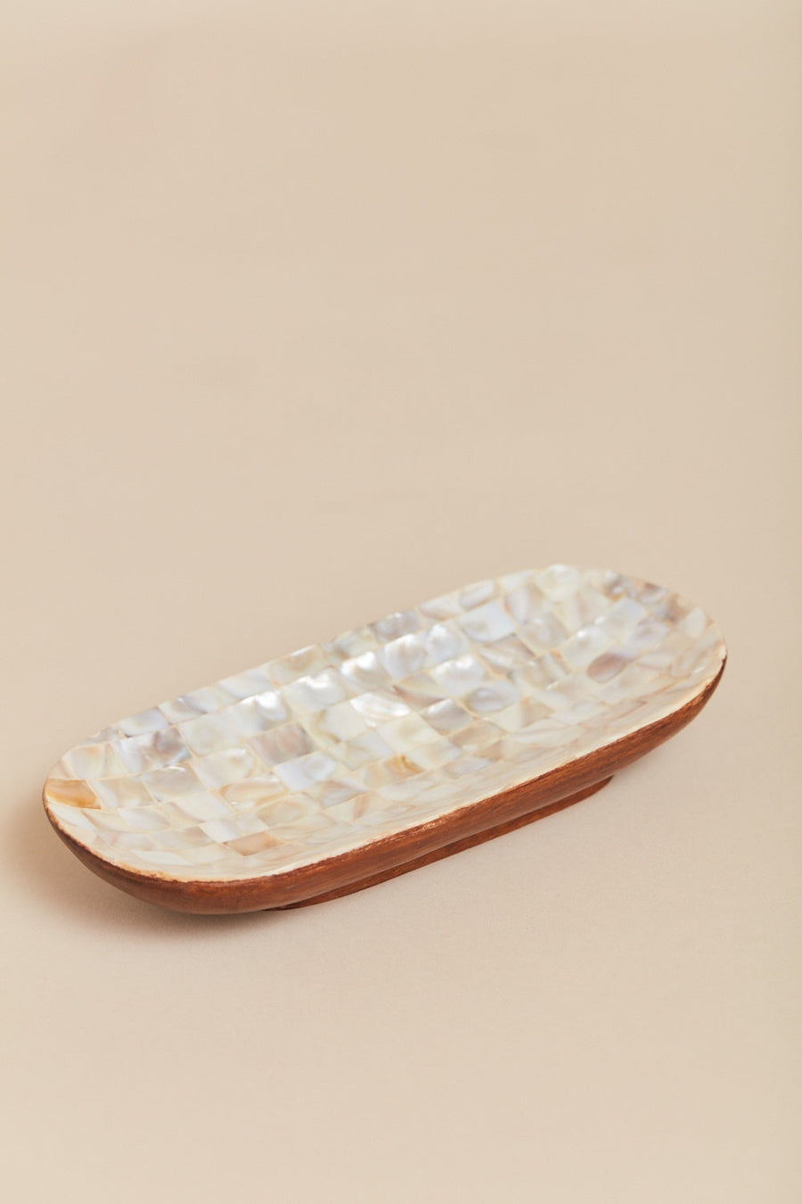 Mother-of-Pearl Oval Tray