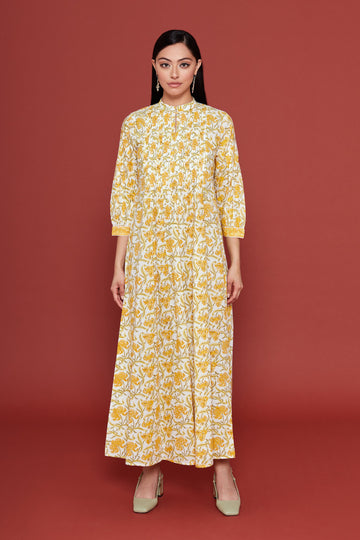 Fuli Yellow Kaftan