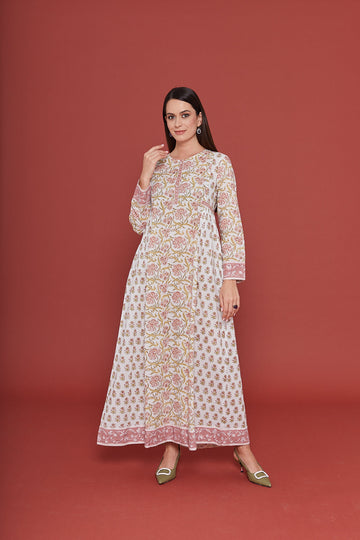 Fuli Pink Kaftan