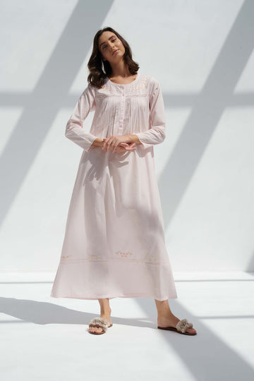 Valerie Pink Cotton Nightdress