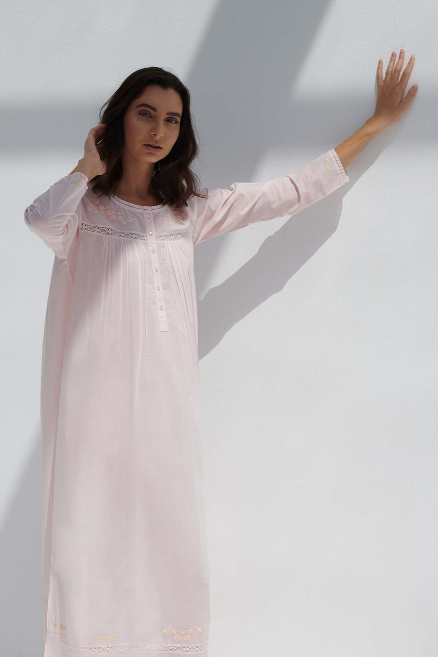 Valerie Pink Cotton Nightdress